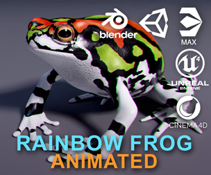 Malagasy Rainbow Frog - Animated