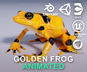Panamanian Golden Frog - Animated