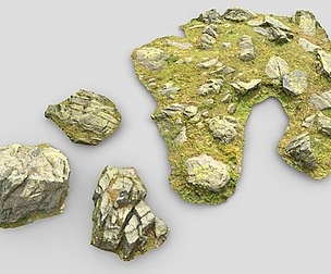 PBR Rock Alps Grassland Pack