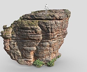 PBR Rocks Sand Stone Forest Cliff Big