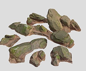 PBR Rocks Sand Stone Forest Pack