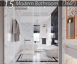 Ultimate Bathroom Scene Collection | 3D Kit for 3ds Max (V-Ray & Corona Ready)