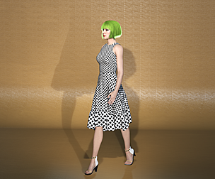 Real-time 3D Girl character #2 - Game Ready
