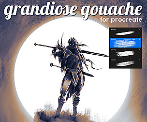 Grandiose Gouache for procreate