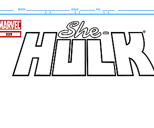 She-Hulk Comic Book Cover Template