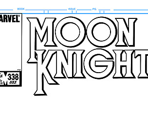 Moon Knight Comic Book Cover Template