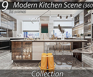 Ultimate Kitchen 3D Scene Collection | Photorealistic for 3ds Max (V-Ray & Corona)