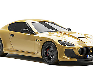 Maserati Granturismo Gold Chrome