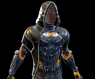 Sci-fi character 2 low-poly