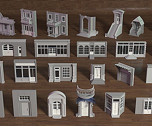 Building Facade Collection 1 - 25 pieces