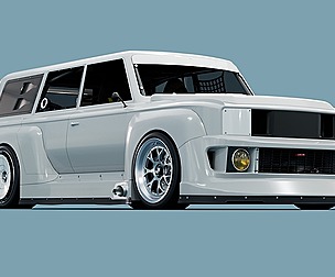 80s 70s Racing SUV