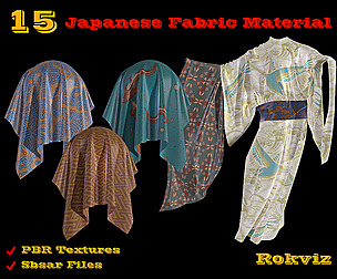 Free Japanese Fabric Material + SBSAR