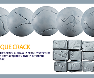 80 Crack Alpha + Normal map - VOL 01