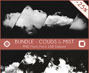 Bundle - PNG Photo Pack - Clouds and Mist