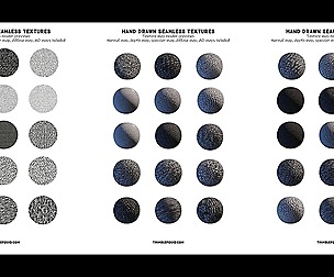 15 Hand Drawn 2D Seamless Textures