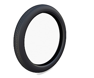 Moped tire low poly