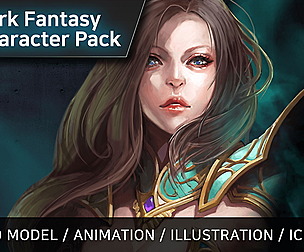 Dark Fantasy Character pack - Mage
