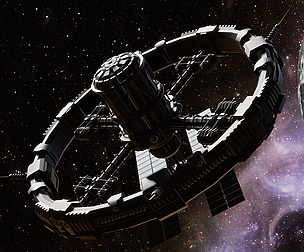 Sci-Fi Ring Space Station