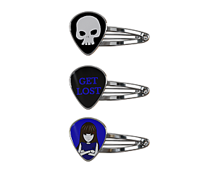 Hair snap clips blue color girl 3 style v2