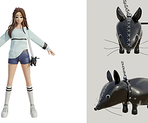 Cute black bag v12 no character