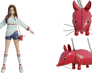 Cute red bag v15 no character
