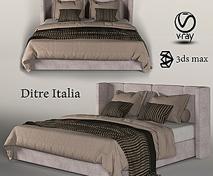 Flann bed by Ditre Italia
