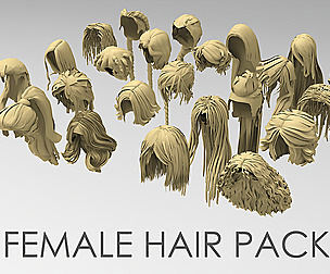 25 Female hair pack 4