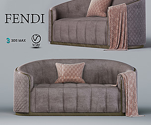 Fendi soft velved sofa