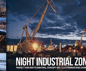 450+ Night Industrial Zone Reference Pictures