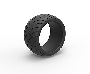 Rear chopper tire Scale 1 to 10