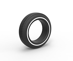 Lowrider tire Scale 1 to 10