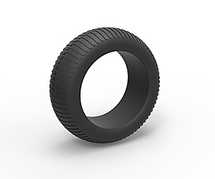 Vintage monster truck tire Scale 1 to 25