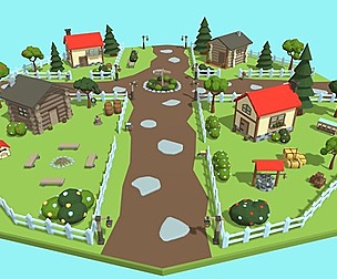 Low Poly Village