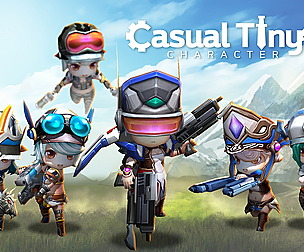 Casual Tiny Character - Gunner Pack