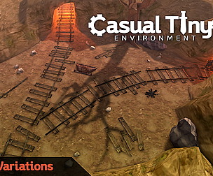 Casual Tiny Environment - Wasteland Set