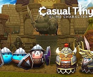 Casual Tiny Slime - Shield warrior Pack