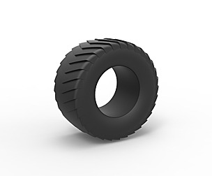 Pulling truck tire Scale 1 to 10