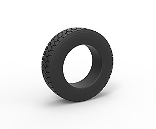 Truck tire Scale 1 to 25