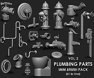 Plumbing Parts IMM Brush Pack 21 inOne Vol2