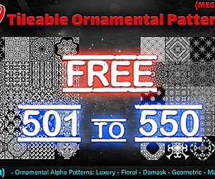 50 FREE Tileable Ornamental Patterns