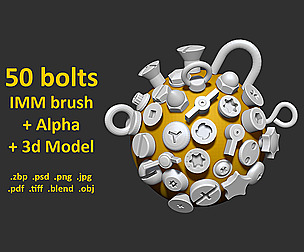 50 BOLT IMM BRUSHES+ AlPHAS+ MODELS