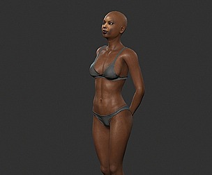 Beautiful Woman -Rigged 3d character