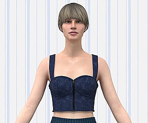 Women's corset with A lined pant