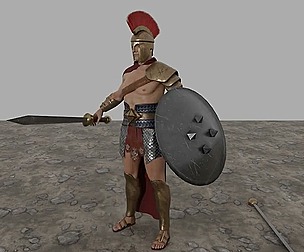 Spartan Soldier - 3D Game Character