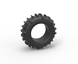 Dune buggy rear tire 3 Scale 1 to 10