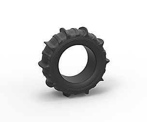 Dune buggy rear tire 4 Scale 1 to 10