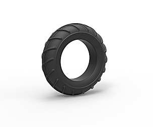 Mud dragster front tire Scale 1 to 10