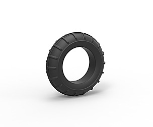 Mud dragster front tire 2 Scale 1 to 10