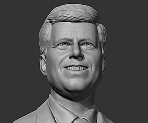 John F Kennedy 3D print model