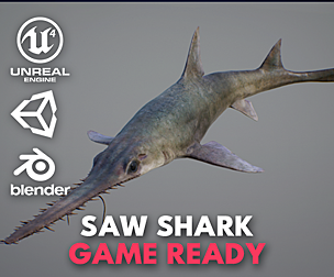 Saw Shark – Game Ready
